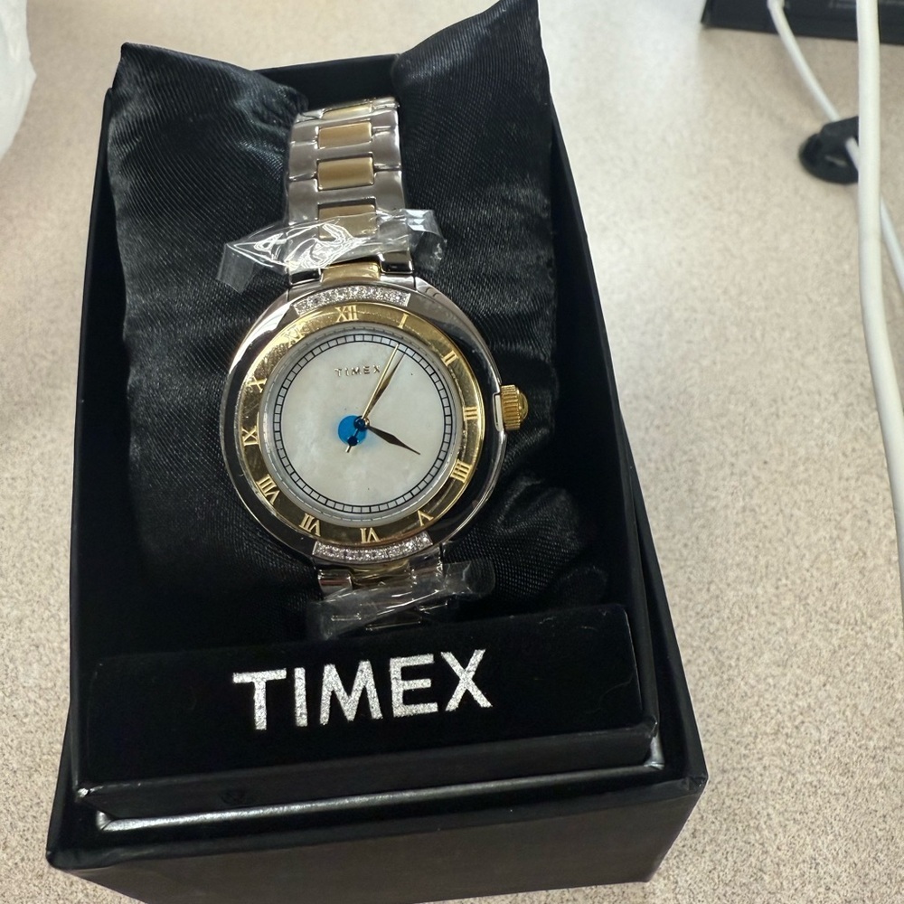 Timex Gold and Silver Watch NWT